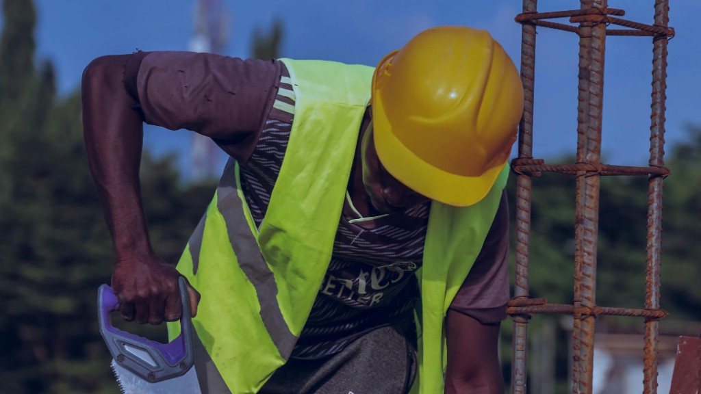 PSE Consult engineer on site, building reinforcement work in progress