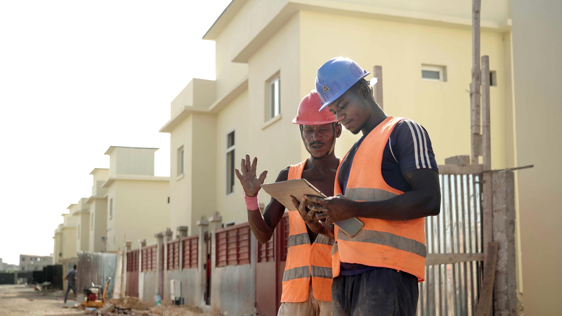 Construction supervision — engineer on site during building works